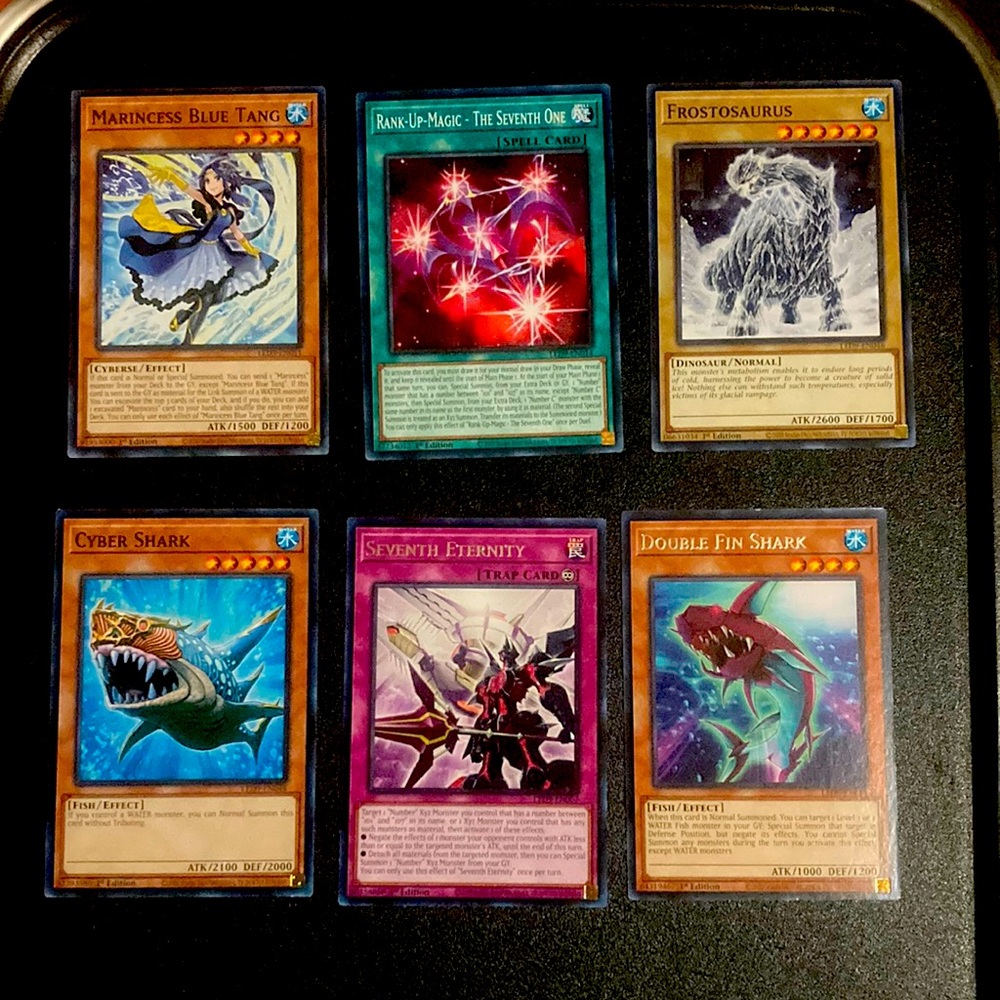 Set of six Yu-Gi-Oh cards 2020